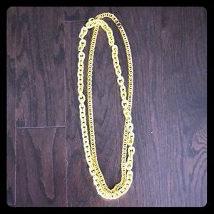 Costume Jewelry-Gold chains